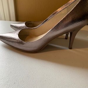 Silver metallic women’s shoes